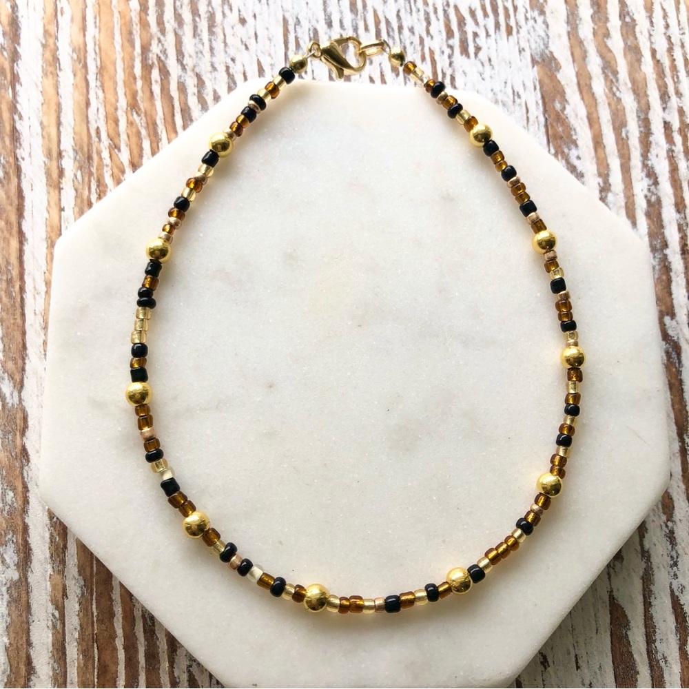 Wild One Seed Bead Anklet